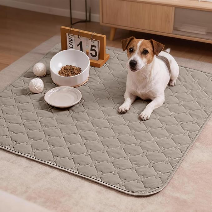 gogobunny 100% Double Sided Waterproof Dog Blanket Soft Pet Bed Cover Reversible Protect Furniture Couch Sofa Car for Puppy Large Dog Cat (Dark Stone/Light Stone, 30x30 Inch (Pack of 1))