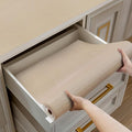 Shelf and Drawer Liner for Kitchen Cabinets Non-Adhesive, Strong Grip Non-Slip Thickened Cabinet Liners for Shelves, Waterproof Mats for Dresser Cupboard, Khaki, 23 in x 10 Feet