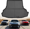 Custom for 2015-2026 Ford Mustang Coupe Cargo Mats Trunk Liner All Weather TPE Protection Mat Accessories (Fit Without Subwoofer in Cargo Area)(Not for Mach-E)