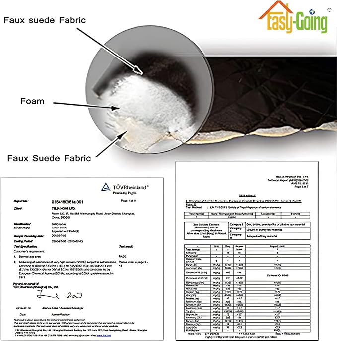 Easy-Going Recliner Chair Covers Reversible Recliner Slipcovers Water Resistant Sofa Cover Couch Cover Furniture Protector with Elastic Straps for Dog Pet (Recliner, Dark Blue/Ivory)