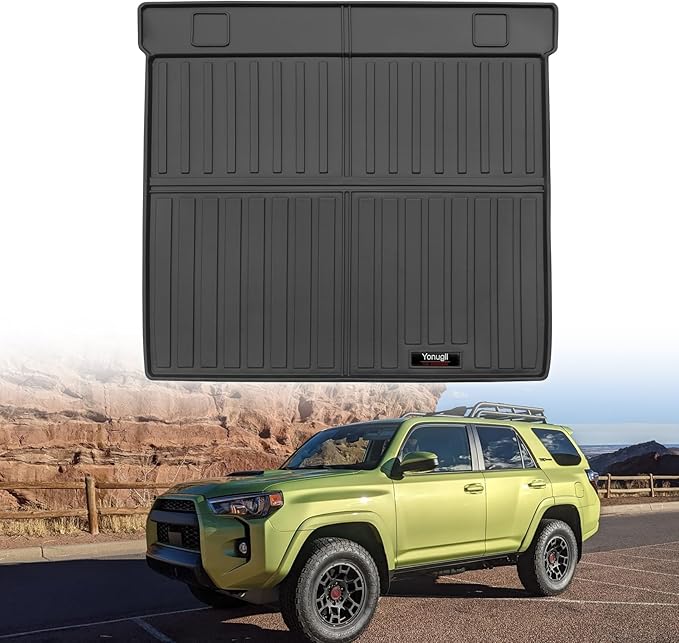 Custom Car Cargo Mats Trunk Liner All Weather TPE Protection Mat Accessories (for 2010-2024 Toyota 4Runner 5 Seat)