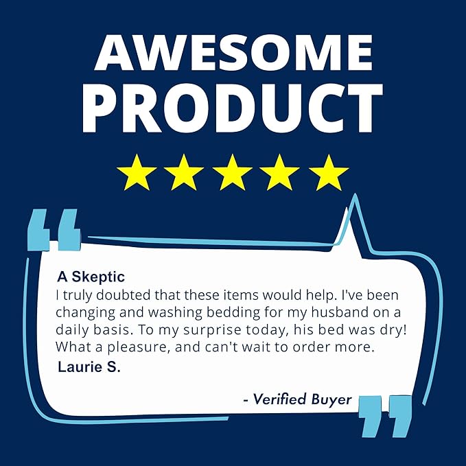 Peelaways Waterproof Disposable Bed Sheets – As Seen On Shark Tank | 3-Layer Absorbent Wellness Sheets for Elderly, Homecare, Hospital Use and Travel