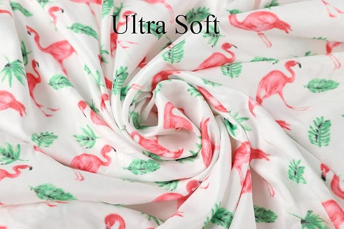 Changing Pad Cover Set 3 Pack Jersey Knit Ultra Soft for Baby Boys Girls Flamingo Elephant & Lion