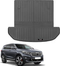 Custom for 2016-2020 Kia Sorento 7 Seat Cargo Mats Trunk Liner with 3rd Rear Seat Backrest Mats All Weather TPE Protection Mat Accessories (for 2016-2020 Kia Sorento)
