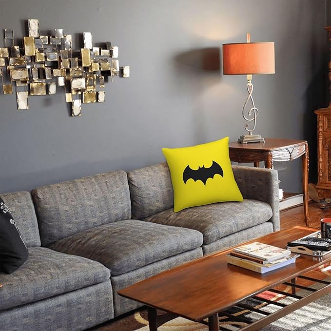 Bat Throw Pillow Covers 18x18 inches Cushion Covers for Couch Home Bed Living Room Decorative Pillow Cases