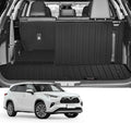 Custom for 2020-2025 2026 Toyota Highlander Trunk Cargo Mats with 3rd Backrest Mat All Weather TPE Protection Accessories (Not Fit with Subwoofer) (for 2020-2026 Toyota Highlander)
