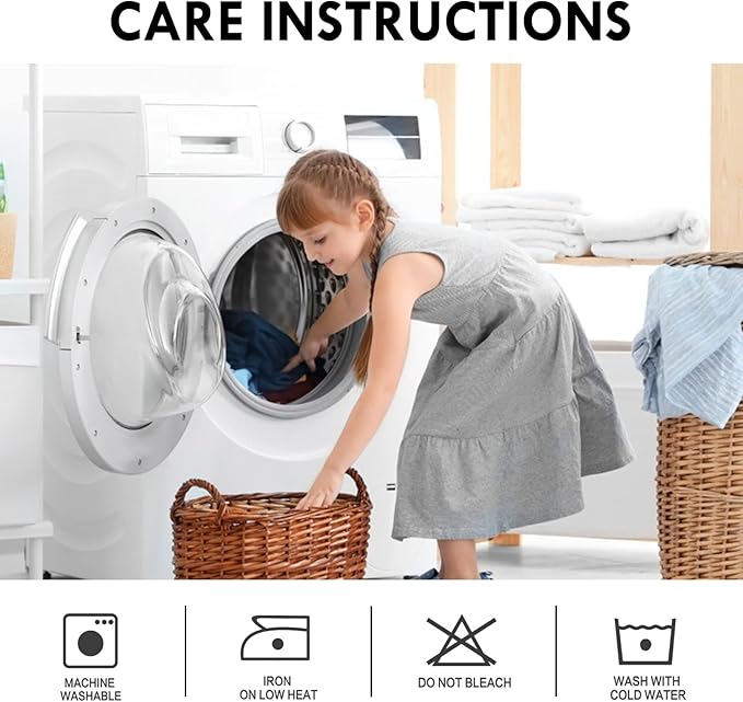 DWCN White Room Darkening Curtains for Kitchen/Bedroom, 60 x 36 inches Long - Energy Saving Window Drapes for Nursery with Rod Pocket, Set of 2 Panels