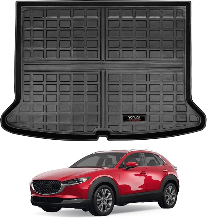 Custom Car Cargo Mats Trunk Liner All Weather TPE Protection Mat Accessories (for 2020-2025 Mazda CX-30)