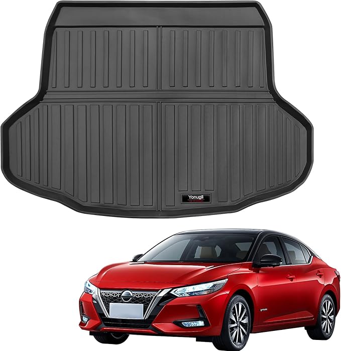 Custom Car Cargo Mats Trunk Liner All Weather TPE Protection Mat Accessories (for 2020-2026 Nissan Sentra)