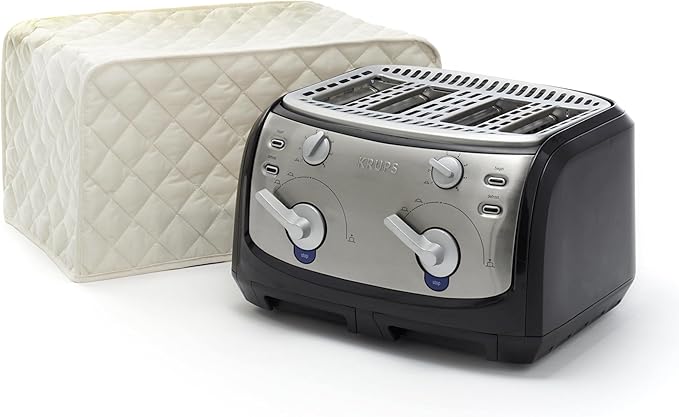 Covermates Keepsakes Toaster Cover - Dust Protection - Stain Resistant - Washable Appliance Cover, Cream