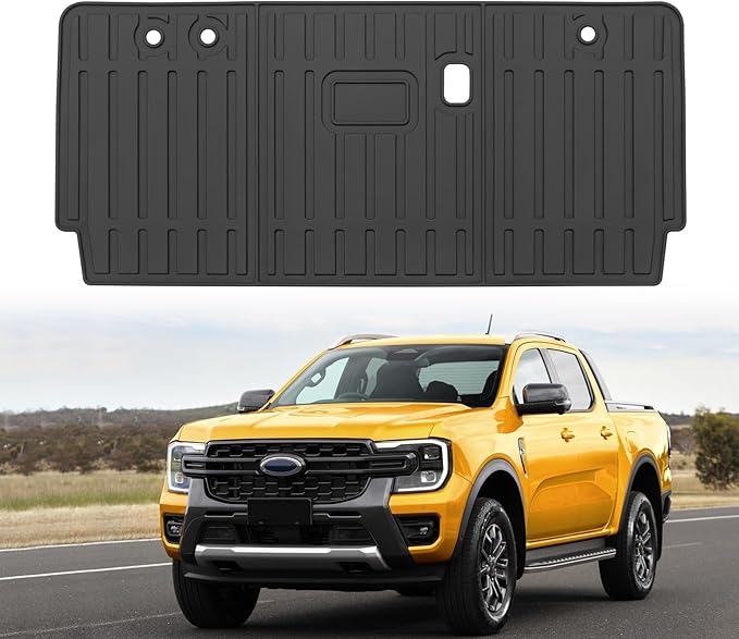 Custom for 2019-2025 Ford Ranger Rear Seat Backrest Mats All Weather TPE Protection Mat for 2025 Ranger Accessories (for 2019-2025 Ford Ranger)
