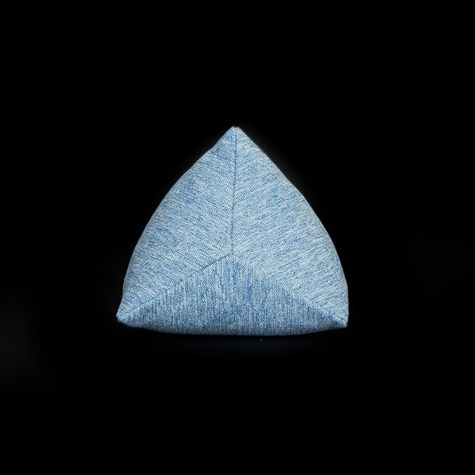 Buckwheat Neck Support Pillow Cervical Neck Cylinder Bolster Pillow,Buckwheat Hulls Adjustable Roll Pillow,Neck Pain Relief for Back and Side Sleepers Round Pillows for Lunch Break blue, 6*15 inch