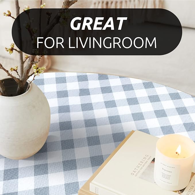 RAY STAR 12X120 Inch Shelf Liner for Kitchen Cabinets, Non-Adhesive Cabinet Liner Washable, PVC Drawer Liner for Dresser Non-Slip Bathroom (Plaid)(4 Roll)