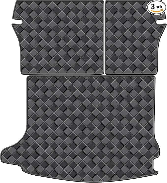 Cargo Mat & Backrest Mats for 2014-2018 Mazda 3 Hatchback Accessories, All Weather Waterproof Rear Cargo Liner Rear Trunk Liner Back Seat Cover Protector