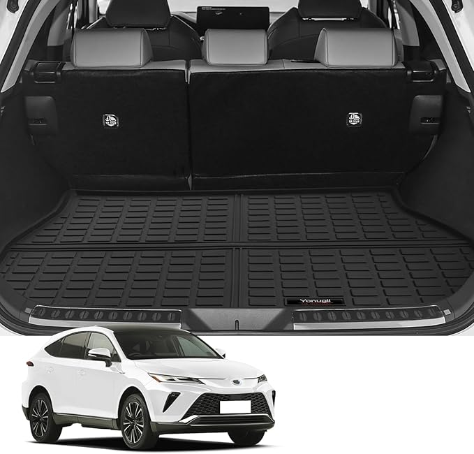 Custom Car Cargo Mats Trunk Liner All Weather TPE Protection Mat Accessories (for 2021-2025 Toyota Venza)