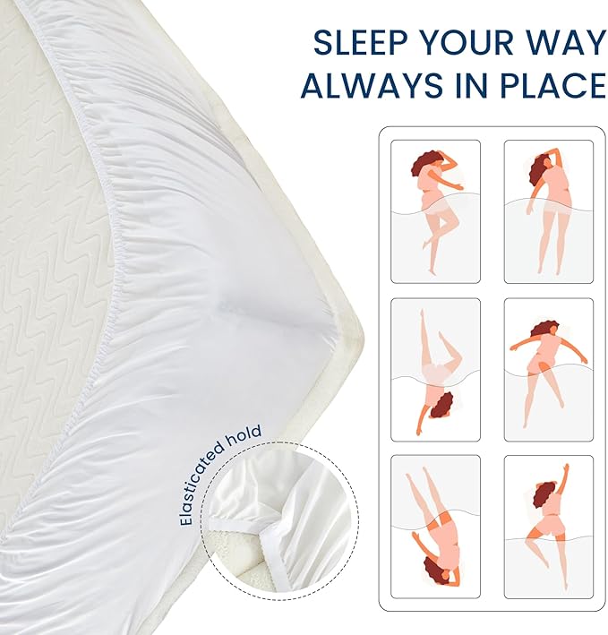 Mattress Topper King for Back Pain Thick Mattress Pad Cover Protector Sherpa Plush Pillow Top Down Alternative Fill Mattress Cover with 8-22 Inch Deep Pocket