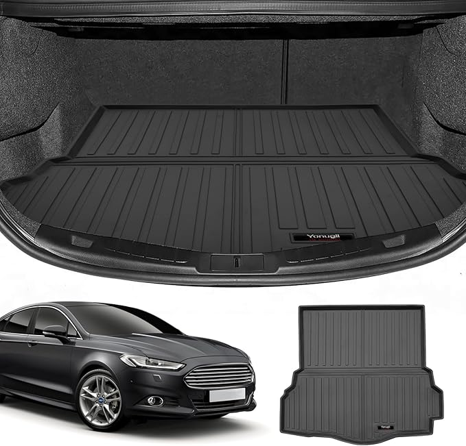 Custom Car Cargo Mats Trunk Liner All Weather TPE Protection Mat Accessories (for 2013-2020 Ford Fusion)
