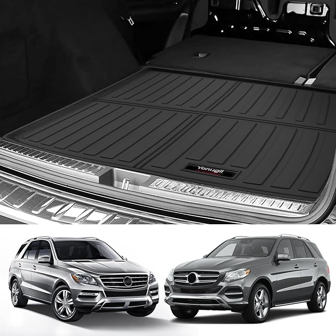 Custom Car Cargo Mats Trunk Liner All Weather TPE Protection Mat Accessories (for 2016-2019 Benz GLE/ 2012-2015 Benz ML)