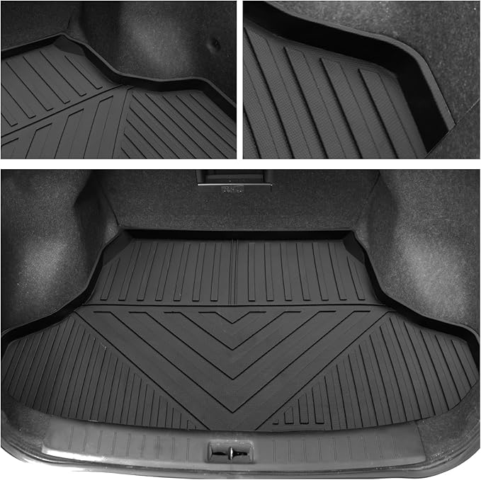 Custom Car Cargo Mats Trunk Liner All Weather TPE Protection Mat Accessories (for 2014-2019 Nissan Sentra)