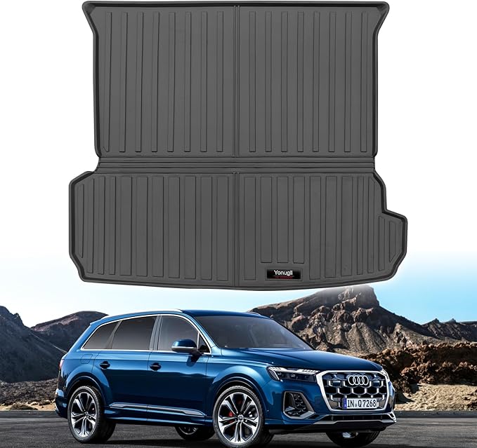 Custom for 2017-2025 Audi Q7 SQ7 Cargo Mats Trunk Liner All Weather TPE Protection Mat Accessories (for 2017-2025 Audi Q7/SQ7)