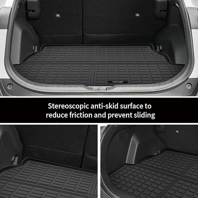 Custom Car Cargo Mats Trunk Liner All Weather TPE Protection Mat Accessories (for 2019-2025 Toyota RAV4)