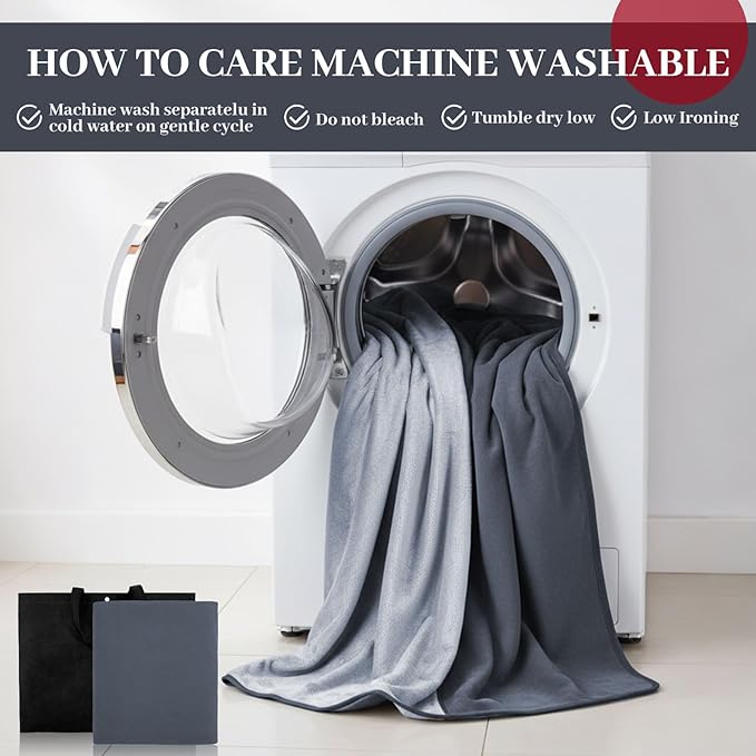 Waterproof Blanket for Bed Couch Sofa, 40''x60'' Reversible & Washable, Fleece and Flannel Waterproof Mat, Water Resistant Bed Cover, Leakproof Mattress Protector(Gray/White)