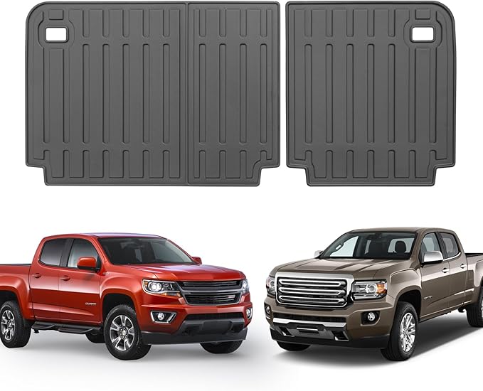 Custom for 2015-2022 Chevy Colorado/GMC Canyon Crew Cab Rear Seat Backrest Mats All Weather TPE Protection Mat Accessories (Not Fit Extended Cab) (for 2015-2022 Chevy Colorado/GMC Canyon Crew Cab)