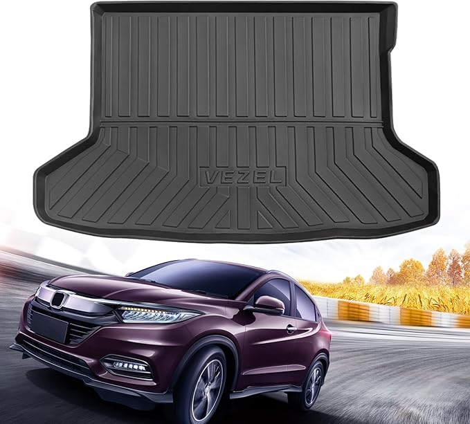Custom Car Cargo Mats Trunk Liner All Weather TPE Protection Mat Accessories (for 2016-2022 Honda HR-V)