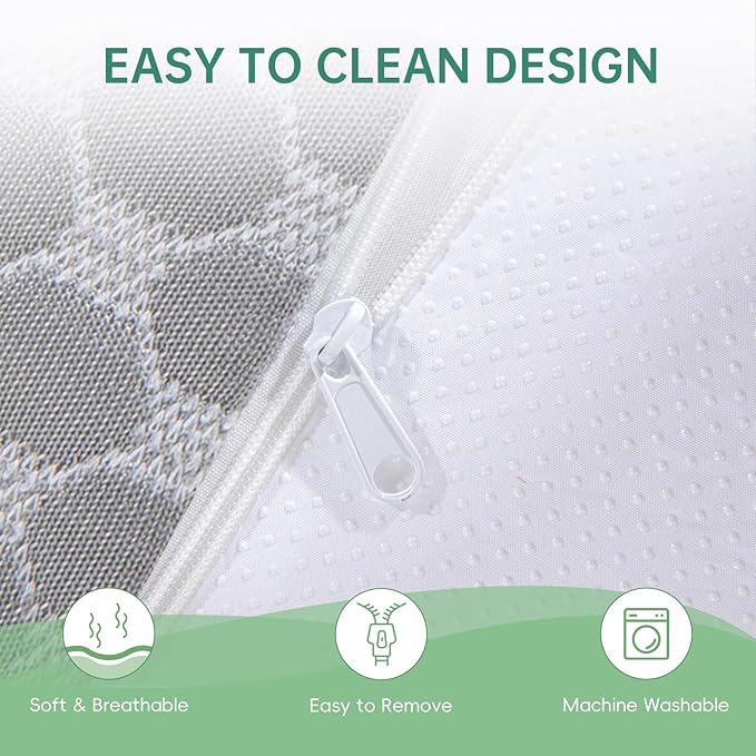 EYN Memory Foam Mattress Cooling Gel Size Matress in A Box Bed Frame Pressure Relief Medium Firm Size Removable Washable Cover Feel Bedroom Essentials CertiPUR-US Certified (6'', Full)