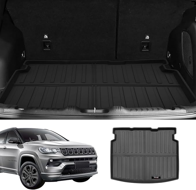 Custom Car Cargo Mats Trunk Liner All Weather TPE Protection Mat Accessories (for 2017-2025 Jeep Compass)