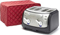 Covermates Keepsakes Toaster Cover - Dust Protection - Stain Resistant - Washable Appliance Cover, Red
