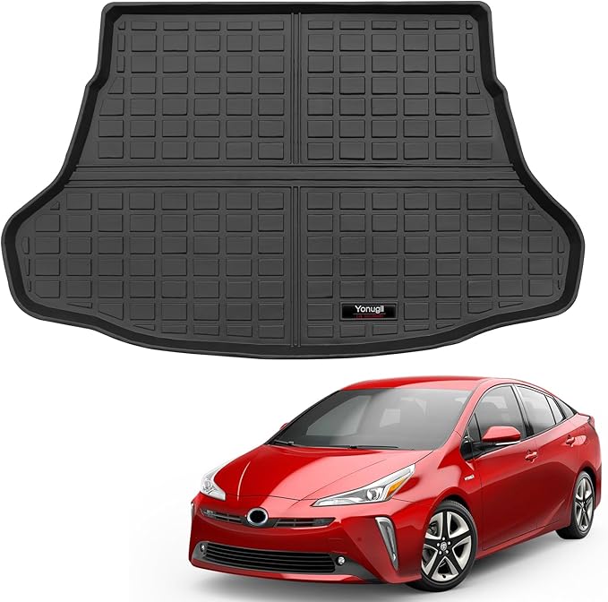 Custom for 2016-2022 Toyota Prius & Prius Prime (PHEV) Hatchback Cargo Mats Trunk Liner All Weather TPE Protection Mat Accessories (Not for Prius V and Prius C)(for 2016-2022 Toyota Prius Hatchback)