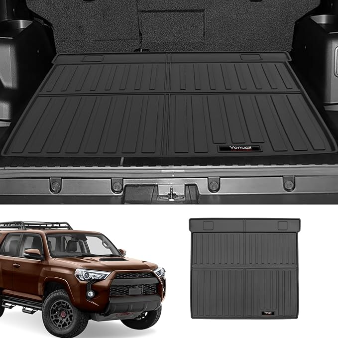 Custom Car Cargo Mats Trunk Liner All Weather TPE Protection Mat Accessories (for 2010-2024 Toyota 4Runner 5 Seat)