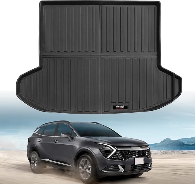 Custom Car Cargo Mats Trunk Liner All Weather TPE Protection Mat Accessories (for 2023-2026 Kia Sportage)