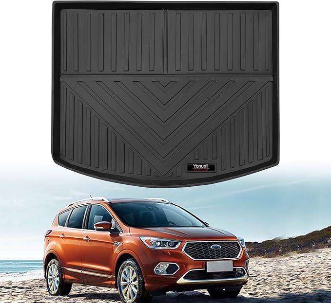 Custom for 2013-2019 Ford Escape/ 2015-2019 Lincoln MKC Cargo Mats Trunk Liner All Weather TPE Protection Mat Accessories (for 2013-2019 Ford Escape/2015-2019 Lincoln MKC)