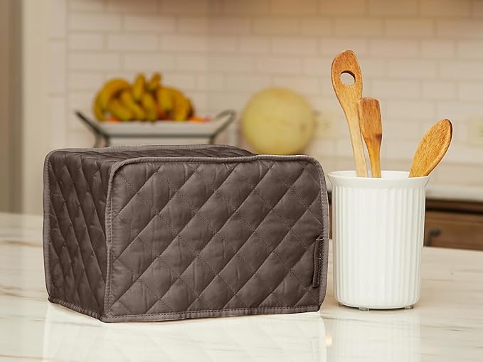 Covermates Keepsakes Toaster Cover - Dust Protection - Stain Resistant - Washable Appliance Cover, Bronze