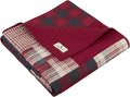 Woolrich Luxury Quilted Throw - Cabin Lifestyle, Patchwork with Moose Design All Season, Lightweight and Breathable Cozy Bedding Layer Throws for Couch Sofa, 50" W x 70" L, Sunset Red