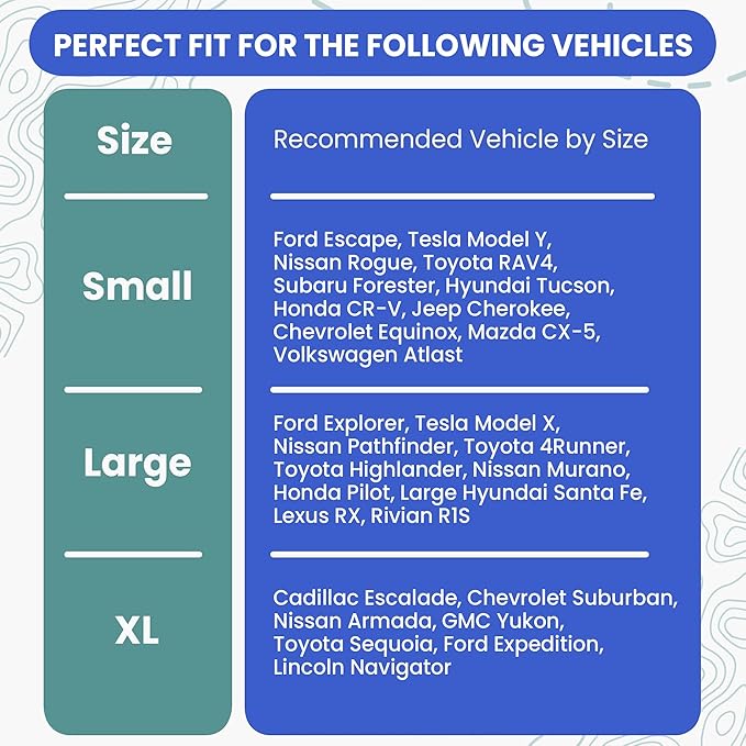 4Knines Split Cargo Liner for SUV – for Dogs & Pets, Heavy-Duty, Waterproof Trunk Mat & Cargo Cover – Fits 60/40 Split Bench & Armrest Pass-Through – Machine Washable, Non-Slip (Extra Large, Black)