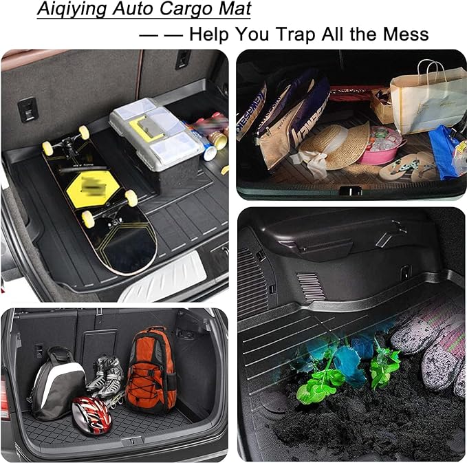 CRV Cargo Liners - All-Weather Protection Rear Trunk Tray Floor Mats Compatible with Honda CRV 2007-2016，3D-Designed Waterproof Durable Odorless Custom-Fit TPO Accessories