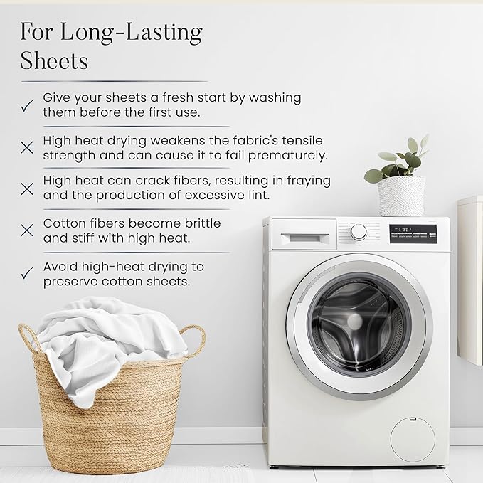 100% Cotton Sheets For King Size Bed, 800 Thread Count Breathable Bed Sheets, Soft & Comfy Naturally Cool Fully Elassticated Sheet & Pillowcase Sets, Machine Washable No Pill Fade Resistant- Semolina