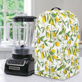 Lemon Leaf Pattern Art Blender Cover Turtle Mixer Hood Cover Dust Cover Washable Appliance Cloth Protector with Top Handle Proof with Durable Handle