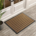 ubdyo Extra Durable Door Mat - Dirt Trapping Outdoor Welcome Mats - Non-Slip Outdoor Indoor Entrance - Low Profile Front Doormat (36" x 24", Bright Brown)