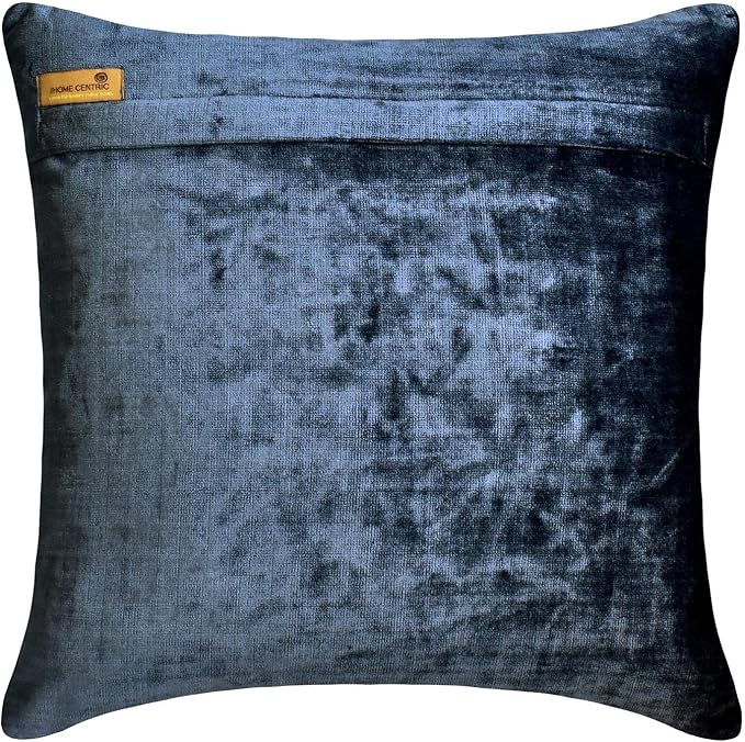 The HomeCentric Blue Bed Runner for King/Queen/Twin Velvet Decorative Bed Scarf 53"x18" Bed Runner Without Pillow Cover, Solid Bed Scarf Bedroom Décor Accent - Sapphire Knots