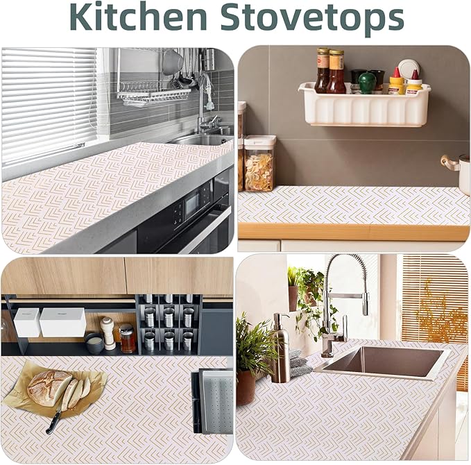 Shelf Liner for Kitchen Cabinets Non Adhesive Drawer Liner Gold Arrow Non-Slip Thickened Shelf Liner Paper Strong Easy to Clean for Tool Box Refrigerator with Knife and Tape Measure 12 inche x 20 feet