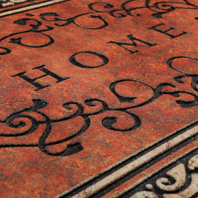 Large 47"x22" Heavy Duty Welcome Mat Outdoor with Non-Slip Rubber Backing - Durable Outdoor Door Mat for Front Door Entrance, Garage, Patio & High Traffic Areas（Home）