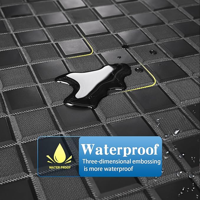 Cargo Mat & Backrest Mats for 2019-2024 2025 Honda Passport Accessories, All Weather Waterproof Rear Cargo Liner Rear Trunk Liner Back Seat Cover Protector