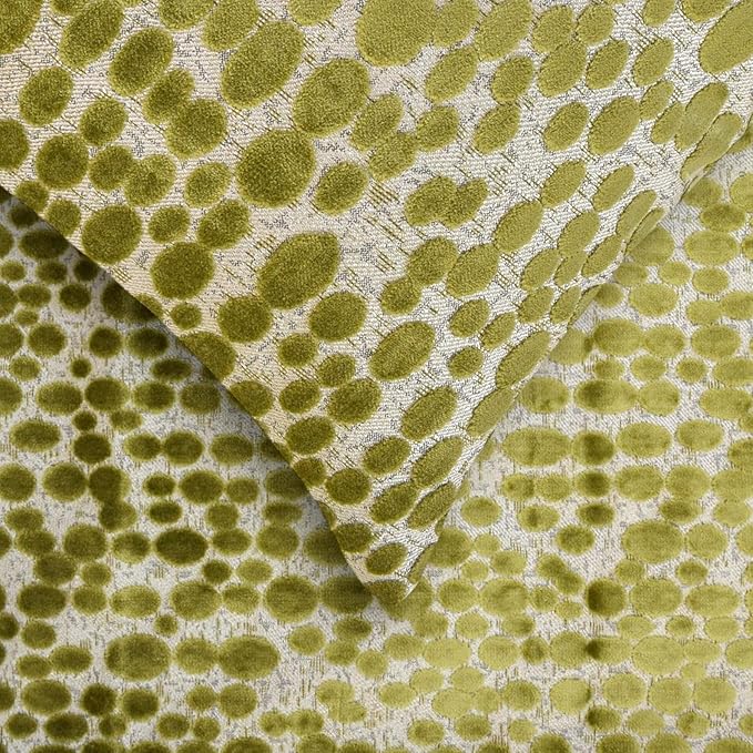 The HomeCentric Chartreuse Green Bed Runner for King/Queen/Twin Velvet Decorative Bed Scarf 53"x18" Bed Runner Without Pillow Cover, Dotted Bed Scarf Bedroom Décor Accent - Chartreuse Pulse