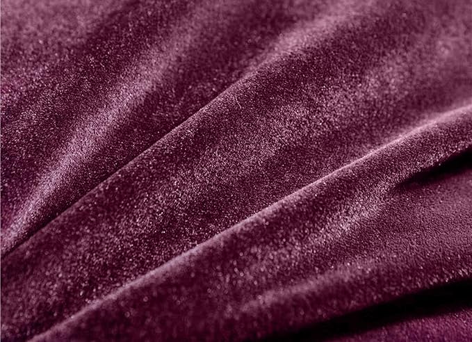 Triangular Reading Bed Rest Pillow Large Bolster Cushion Headboard Backrest Wedge Pillow with Removable Cover and Two Large Side Pockets (Dark Purple, Twin: 39 x 8 x 20 inches)