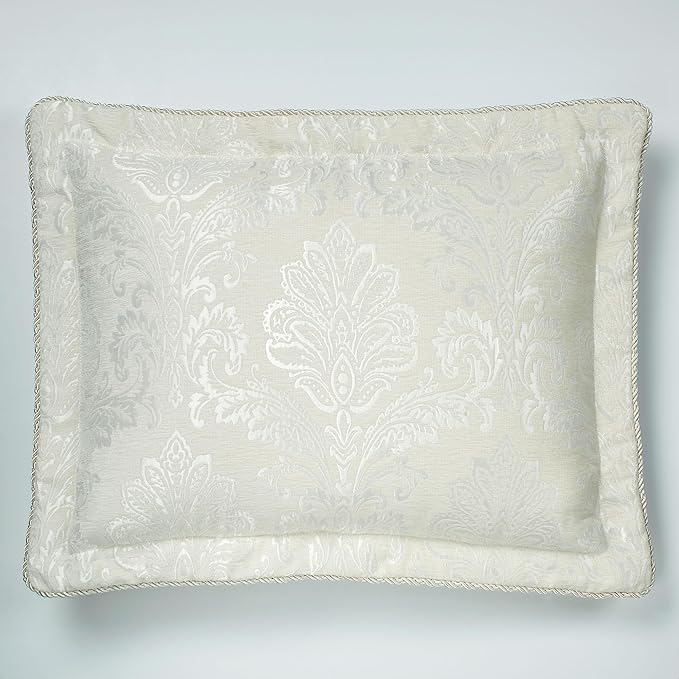 Touch of Class Camelot Luxury Bedding | Neutral Soothing Ivory | Matte Satin Damask on Richly Textured Jacquard-Woven Chenille | Designed 3 Piece Set Includes Cal King Bedspread and 2 King Shams