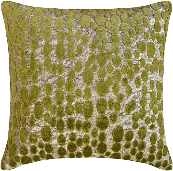 The HomeCentric Chartreuse Green Bed Runner for King/Queen/Twin Velvet Decorative Bed Scarf 53"x18" Bed Runner Without Pillow Cover, Dotted Bed Scarf Bedroom Décor Accent - Chartreuse Pulse